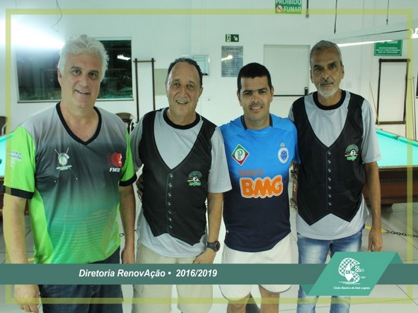Comissão de Sinuca: Cláudio Antônio, José Francisco (Chico Lanza), Luíz Fabiano (Branquinho) e Admelson Vieira.