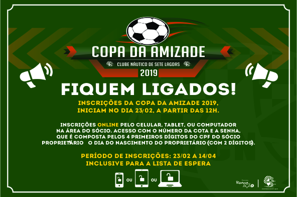 Inscrições da Copa da Amizade 2019