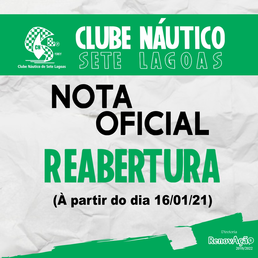 Nota Oficial reabertura site
