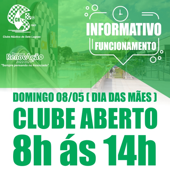Funcionamento clube dia das mães site