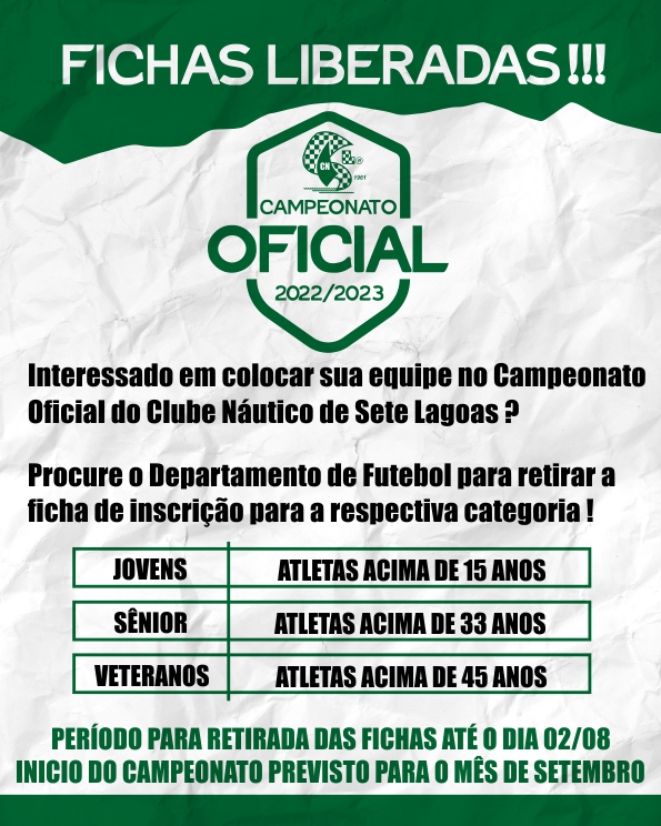 Clube Náutico de Sete Lagoas - Vem aí o torneio Interno de Peteca, faça já  a sua inscrição no Desel !!!