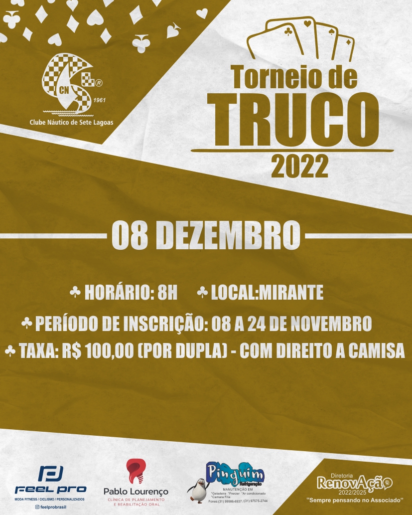 Campeonato Municipal de Sinuca, Truco e Canastra está com inscrições  abertas