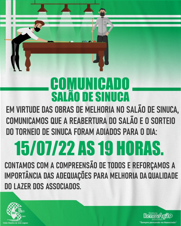 Sinuca FECHADA AREFORMA site